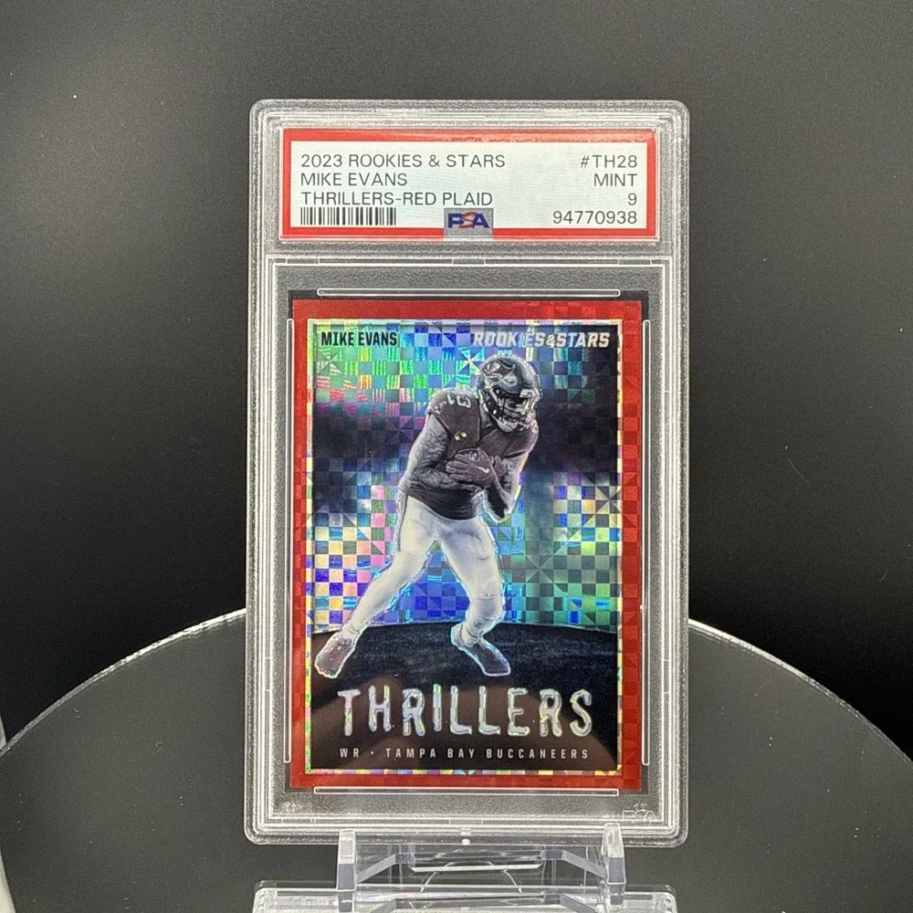 2023 Rookies & Stars Mike Evans Thrillers Red Plaid Prizm Buccaneers TH-28